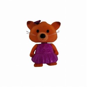 Li'l Woodzeez Series 3 Purple Orange Fox Bobblehead Figure